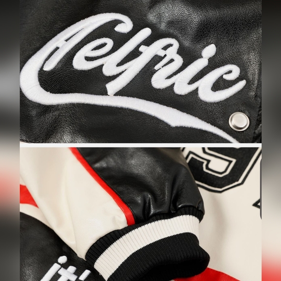 AELFRIC EDEN Stitching Motorcycle Jacket Unisex. Size XL - Picture 3 of 12